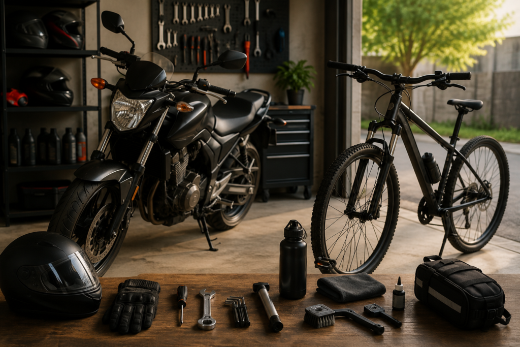Práticas de quem usa bicicleta ou moto todo dia e nunca fica na mão
