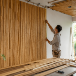 painel de bambu